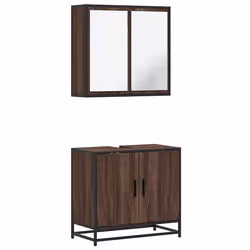 VidaXL 3300889, Brown, Metal, Wood, 60 kg, 650 mm, 330 mm, 600 mm