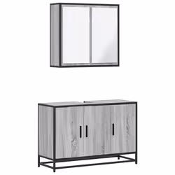 VidaXL 3300893, Grey, Oak, Metal, Wood, 60 kg, 900 mm, 330 mm, 600 mm