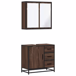 VidaXL 3300899, Brown, Metal, Wood, 60 kg, 650 mm, 330 mm, 600 mm
