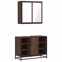 VidaXL 3300914, Brown, Metal, Wood, 60 kg, 800 mm, 330 mm, 600 mm