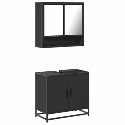 VidaXL 3300915, Black, Metal, Wood, 60 kg, 650 mm, 330 mm, 600 mm