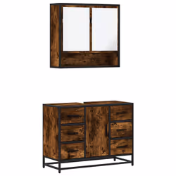 VidaXL 3300932, Oak, Metal, Wood, 60 kg, 800 mm, 330 mm, 600 mm