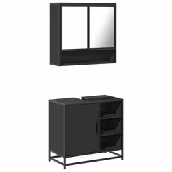 VidaXL 3300935, Black, Metal, Wood, 60 kg, 650 mm, 330 mm, 600 mm