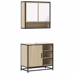 VidaXL 3300936, Oak, Metal, Wood, 60 kg, 650 mm, 330 mm, 600 mm