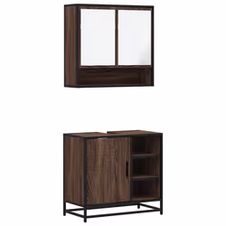 VidaXL 3300939, Brown, Metal, Wood, 60 kg, 650 mm, 330 mm, 600 mm