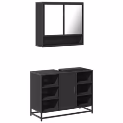 VidaXL 3300940, Black, Metal, Wood, 60 kg, 800 mm, 330 mm, 600 mm