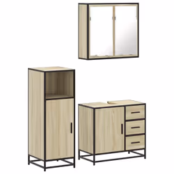 VidaXL 3300956, Oak, Metal, Wood, 60 kg, 650 mm, 330 mm, 600 mm
