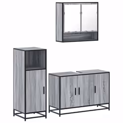 VidaXL 3300983, Grey, Oak, Metal, Wood, 60 kg, 900 mm, 330 mm, 600 mm