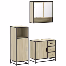 VidaXL 3300986, Oak, Metal, Wood, 60 kg, 650 mm, 330 mm, 600 mm