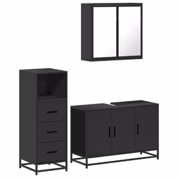 VidaXL 3301010, Black, Metal, Wood, 60 kg, 900 mm, 330 mm, 600 mm