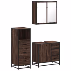 VidaXL 3301019, Brown, Metal, Wood, 60 kg, 650 mm, 330 mm, 600 mm
