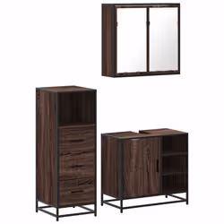 VidaXL 3301029, Brown, Metal, Wood, 60 kg, 650 mm, 330 mm, 600 mm