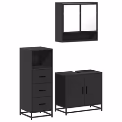 VidaXL 3301035, Black, Metal, Wood, 60 kg, 650 mm, 330 mm, 600 mm