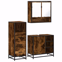 VidaXL 3301057, Oak, Metal, Wood, 60 kg, 650 mm, 330 mm, 600 mm