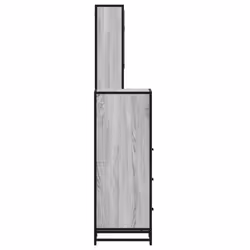 vidaXL 3 Piece Bathroom Furniture Set Grey Sonoma Engineered Wood - grey sonoma - Additional view 5