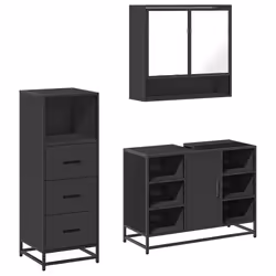 VidaXL 3301060, Black, Metal, Wood, 60 kg, 800 mm, 330 mm, 600 mm