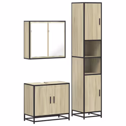 VidaXL 3301076, Oak, Metal, Wood, 60 kg, 650 mm, 330 mm, 600 mm