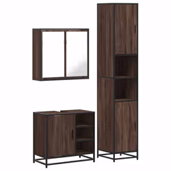 VidaXL 3301089, Brown, Metal, Wood, 60 kg, 650 mm, 330 mm, 600 mm