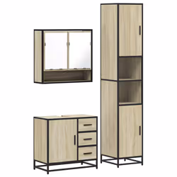 VidaXL 3301106, Oak, Metal, Wood, 60 kg, 650 mm, 330 mm, 600 mm