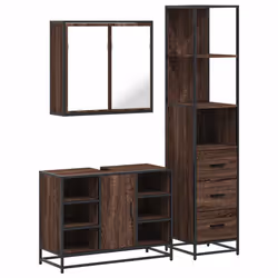 VidaXL 3301154, Brown, Metal, Wood, 60 kg, 800 mm, 330 mm, 600 mm