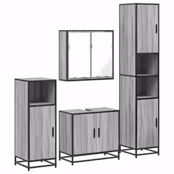VidaXL 3301188, Grey, Oak, Metal, Wood, 60 kg, 650 mm, 330 mm, 600 mm
