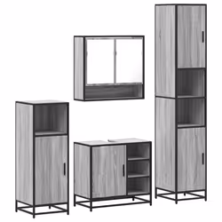 VidaXL 3301238, Grey, Oak, Metal, Wood, 60 kg, 650 mm, 330 mm, 600 mm