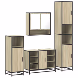 VidaXL 3301241, Oak, Metal, Wood, 60 kg, 800 mm, 330 mm, 600 mm
