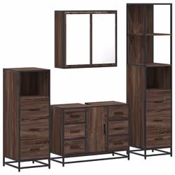 VidaXL 3301264, Brown, Metal, Wood, 60 kg, 800 mm, 330 mm, 600 mm