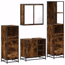 VidaXL 3301267, Oak, Metal, Wood, 60 kg, 650 mm, 330 mm, 600 mm