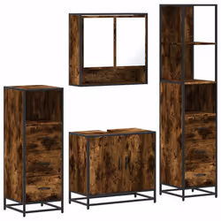 VidaXL 3301277, Oak, Metal, Wood, 60 kg, 650 mm, 330 mm, 600 mm