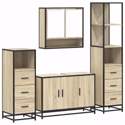 VidaXL 3301281, Oak, Metal, Wood, 60 kg, 900 mm, 330 mm, 600 mm