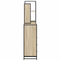 vidaXL 4ÃÂ Piece Bathroom Furniture SetÃÂ Sonoma Oak Engineered Wood - sonoma oak - Additional view 6
