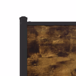 vidaXL Metal Bed Frame with Headboard and Footboard Smoked Oak 160x200 cm - Additional view 8