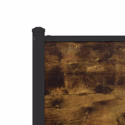 vidaXL Metal Bed Frame with Headboard and Footboard Smoked Oak Super King - Additional view 8