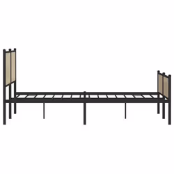 vidaXL Metal Bed Frame with Headboard and Footboard Sonoma Oak Super King - Additional view 5