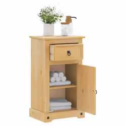 vidaXL Bathroom Cabinet Sink Unit Storage Cabinet Cupboard Solid Wood Pine