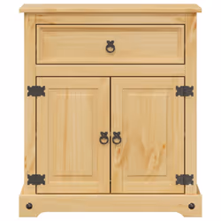 vidaXL Bathroom Cabinet Sink Unit Storage Cabinet Cupboard Solid Wood Pine - Additional view 4