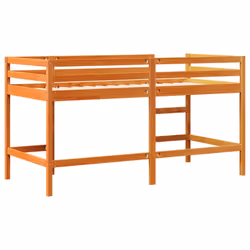 vidaXL Kids' Loft Bed with Ladder Bunk Bed Wax Brown 80x200 cm Solid Wood Pine - 80 x 200 cm - Additional view 5
