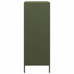 vidaXL Highboard Olive Green 68x39x101.5 cm Steel book cabinet - Additional view 5
