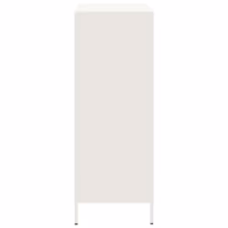 vidaXL Highboard White 68x39x101.5 cm Steel book cabinet modern book cabinet - Additional view 5