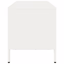 vidaXL TV Cabinet TV Stand Media Hifi Cabinet TV Unit Cold-rolled Steel - white, 101.5 x 39 x 43.5 cm - Additional view 5