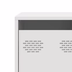 vidaXL TV Cabinet TV Stand Media Hifi Cabinet TV Unit Cold-rolled Steel - white, 101.5 x 39 x 43.5 cm - Additional view 9