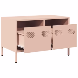 vidaXL TV Cabinet TV Stand Media Hifi Cabinet TV Unit Cold-rolled Steel - pink, 68 x 39 x 43.5 cm - Additional view 4