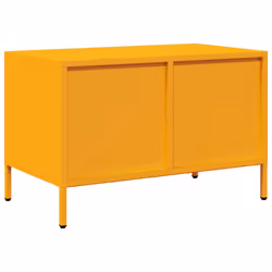 vidaXL TV Cabinet TV Stand Media Hifi Cabinet TV Unit Cold-rolled Steel - mustard yellow, 68 x 39 x 43.5 cm - Additional view 6