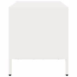 vidaXL TV Cabinet TV Stand Media Hifi Cabinet TV Unit Cold-rolled Steel - white, 68 x 39 x 43.5 cm - Additional view 5