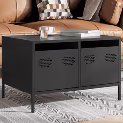 vidaXL TV Cabinet TV Stand TV Unit Hifi Media Cabinet Cold-rolled Steel - black - Additional view 2