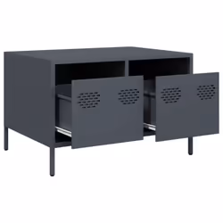 vidaXL TV Cabinet TV Stand TV Unit Hifi Media Cabinet Cold-rolled Steel - anthracite - Additional view 4