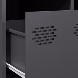 vidaXL TV Cabinet TV Stand TV Unit Hifi Media Cabinet Cold-rolled Steel - anthracite - Additional view 9