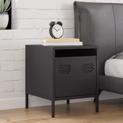 VidaXL 851244 nightstand/bedside table Black