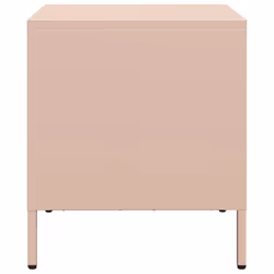 vidaXL Bedside Cabinets Nightstand Side Table Bed Table Bed CabinetÃÂ Steel - pink, 1 pcs - Additional view 5